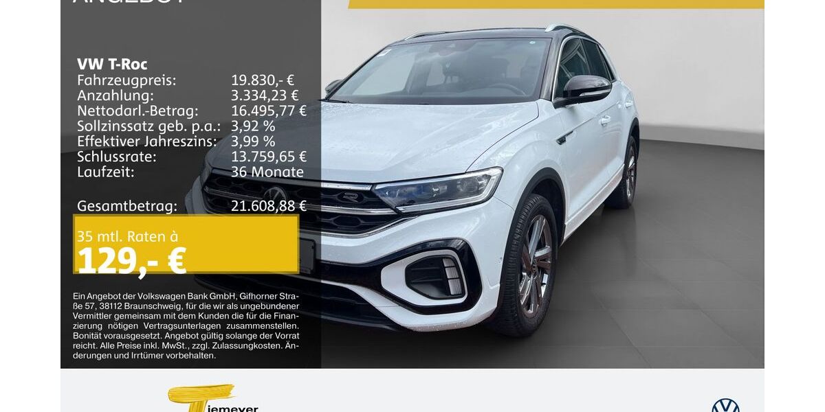 VW T-Roc 67.390 km 19.830 &euro; Recklinghausen 45663