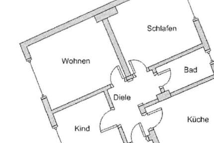 Wohnung Essen Frohnhausen - 3 Zimmer, 67 m&sup2;, 750&euro; | Angebot:26732749