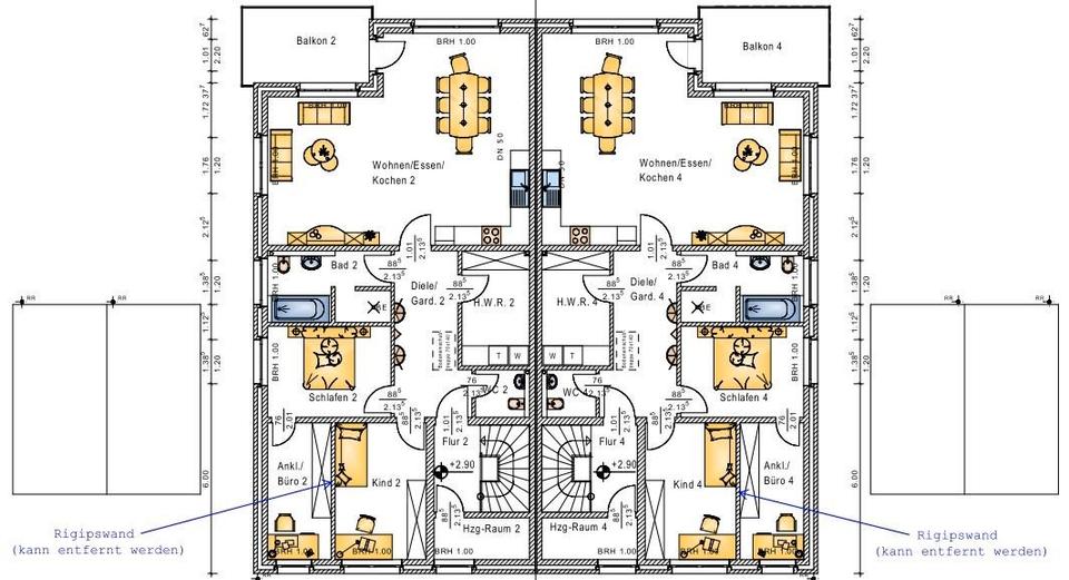 Etagenwohnung Dorsten Alt-Wulfen - 3.5 Zimmer, 113 m&sup2;, 1.100&euro; | Angebot:26580827