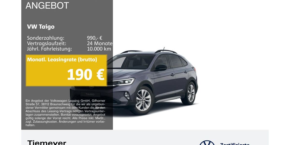 VW Taigo 8.500 km 24.940 &euro; Bochum 44892