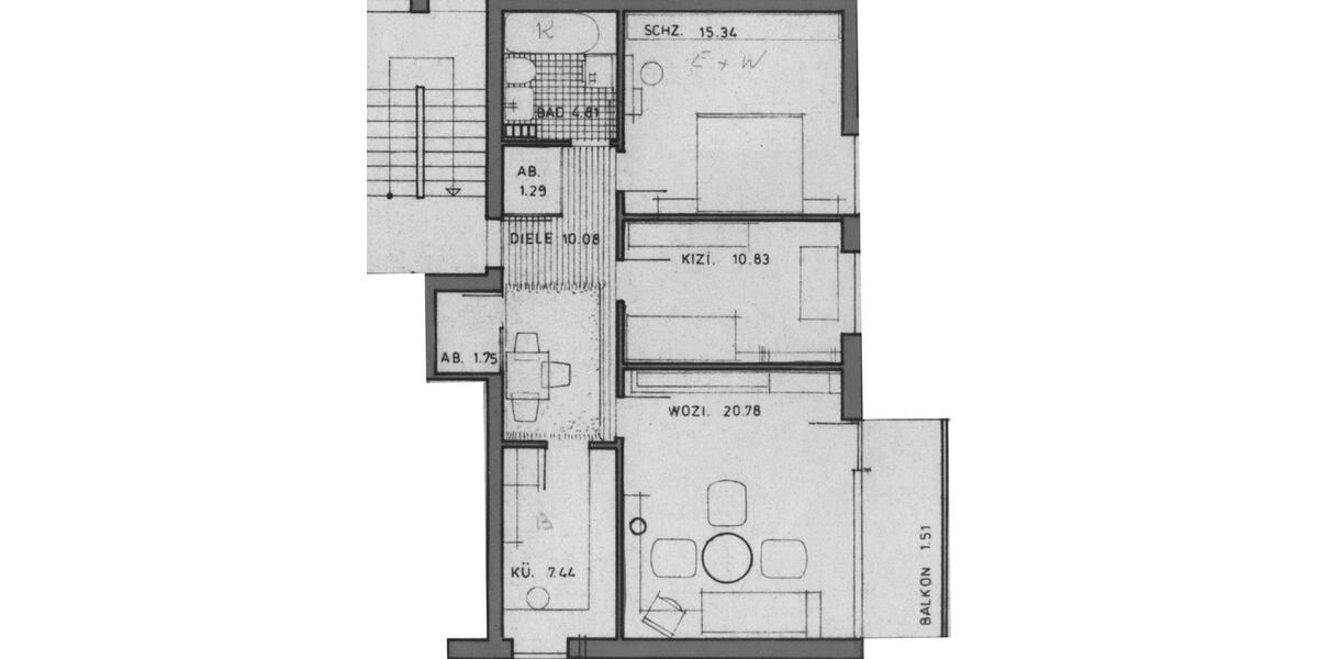 Etagenwohnung Gelsenkirchen Resse - 3.5 Zimmer, 73 m&sup2;, 511&euro; | Angebot:24658432