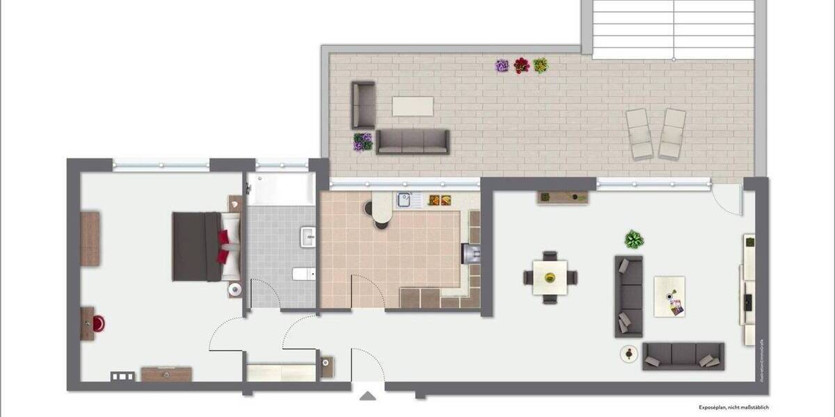 Etagenwohnung Essen Schuir - 2 Zimmer, 95 m&sup2;, 1.150&euro; | Angebot:26228920
