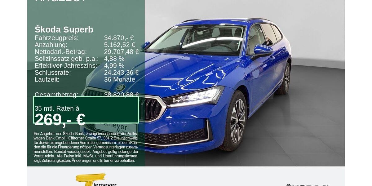 Skoda Superb 16.477 km 34.870 &euro; Bochum 44809