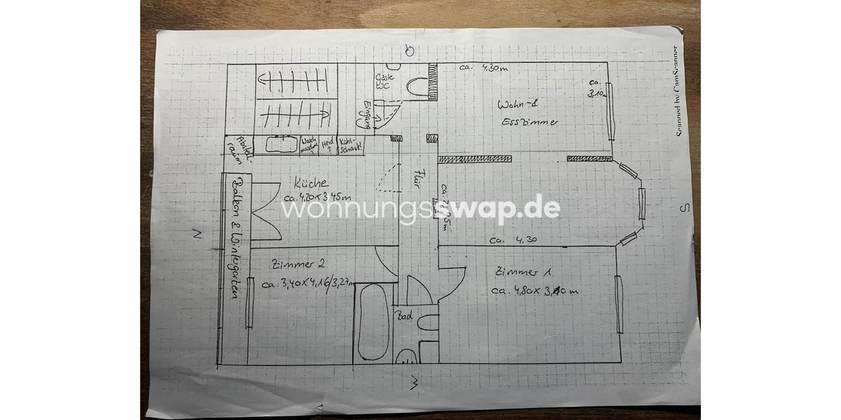 Etagenwohnung Duisburg Duisburg-Mitte - 4 Zimmer, 87 m&sup2;, 550&euro; | Angebot:24538985