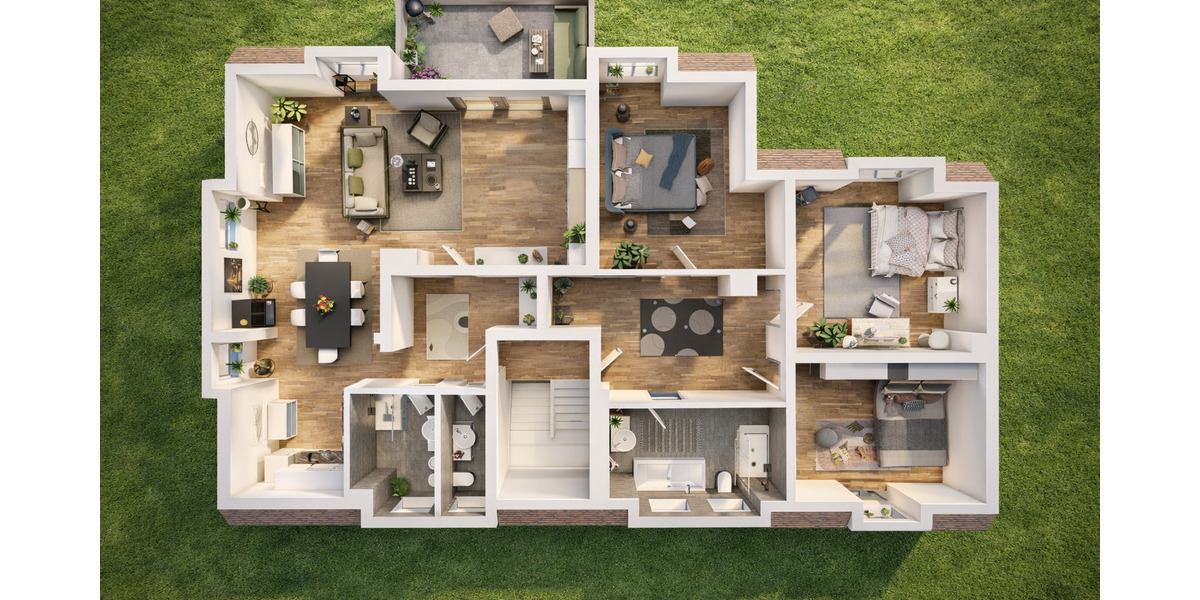 Etagenwohnung Gelsenkirchen Erle - 5 Zimmer, 134 m&sup2;, 224.400&euro; | Angebot:25665738