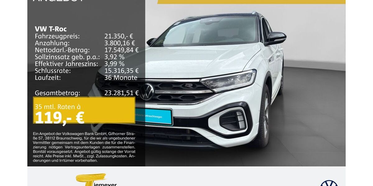 VW T-Roc 43.375 km 20.850 &euro; Oberhausen 46047