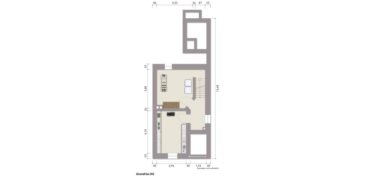 Reihenhaus Duisburg Rheinhausen - 3 Zimmer, 80 m&sup2;, 229.000&euro; | Angebot:26709543