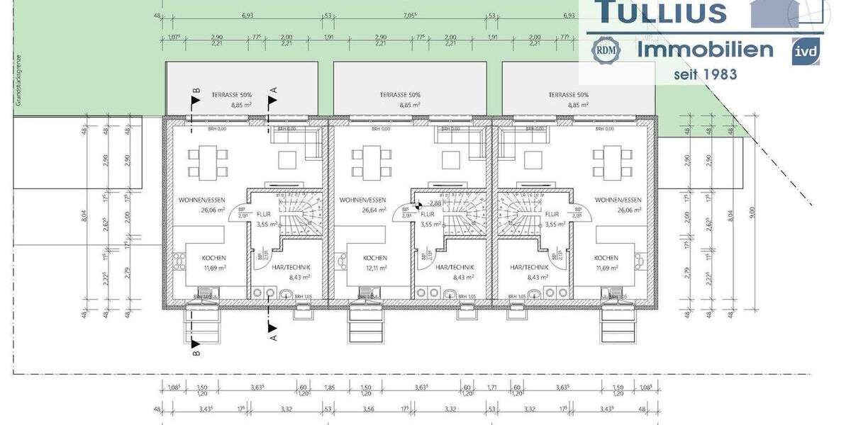 Reihenmittelhaus Essen Gerschede - 6 Zimmer, 152 m&sup2;, 615.000&euro; | Angebot:25802052