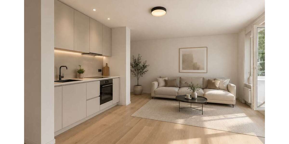 Etagenwohnung Gelsenkirchen Erle - 1.5 Zimmer, 49 m&sup2;, 670&euro; | Angebot:26698471
