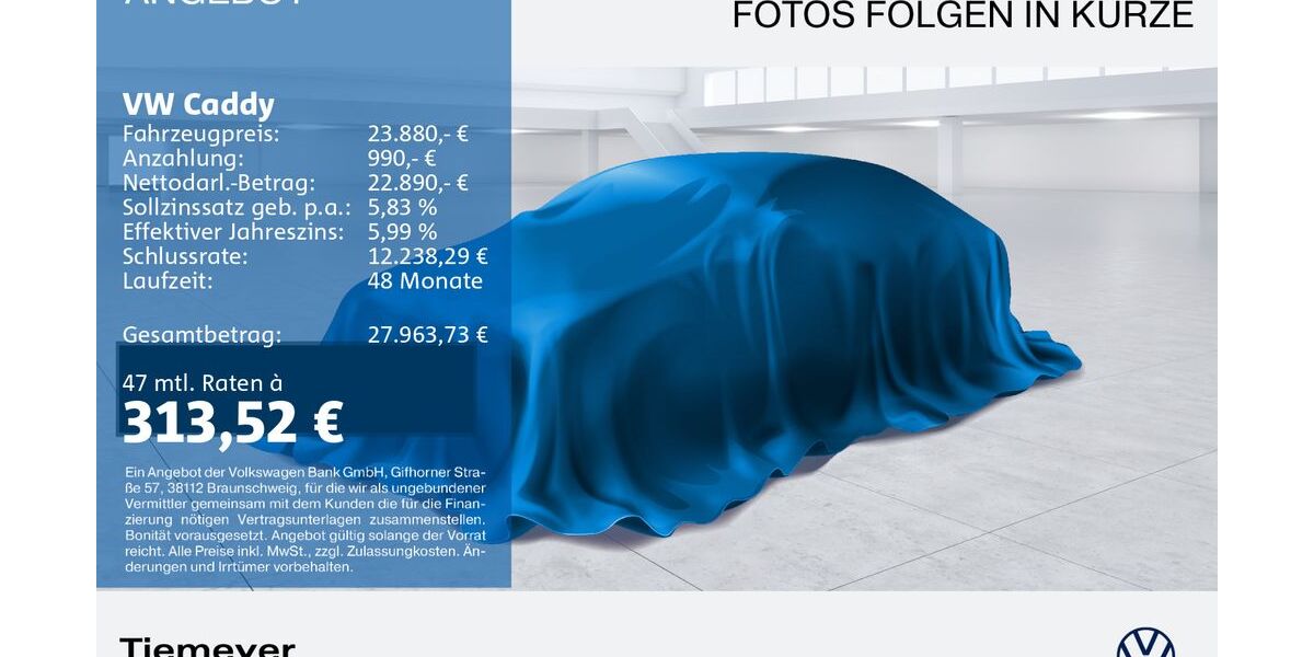 VW Caddy 58.027 km 23.880 &euro; Recklinghausen 45663