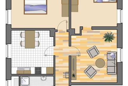 Wohnung Heiligenhaus Heide - 3 Zimmer, 75 m&sup2;, 639&euro; | Angebot:27339398