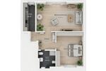 Dachgeschoßwohnung Gladbeck - 2 Zimmer, 55 m&sup2;, 450&euro; | Angebot:26271942