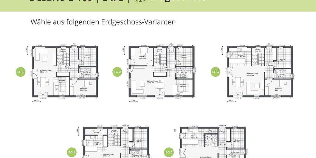 Einfamilienhaus Essen Borbeck-Mitte - 5 Zimmer, 158 m&sup2;, 558.600&euro; | Angebot:25734228