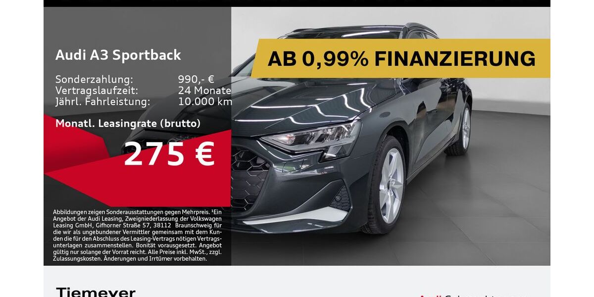Audi A3 2.129 km 28.490 &euro; Bochum 44809