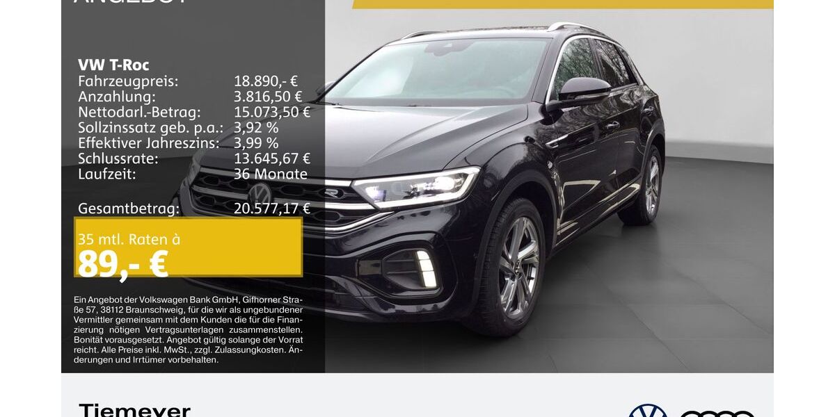 VW T-Roc 57.072 km 18.890 &euro; Gelsenkirchen 45894