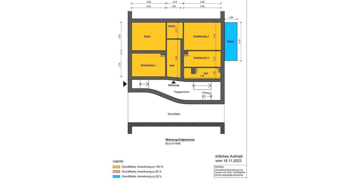 Etagenwohnung Herne Herne-Mitte - 3 Zimmer, 83 m&sup2;, 135.000&euro; | Angebot:25803288