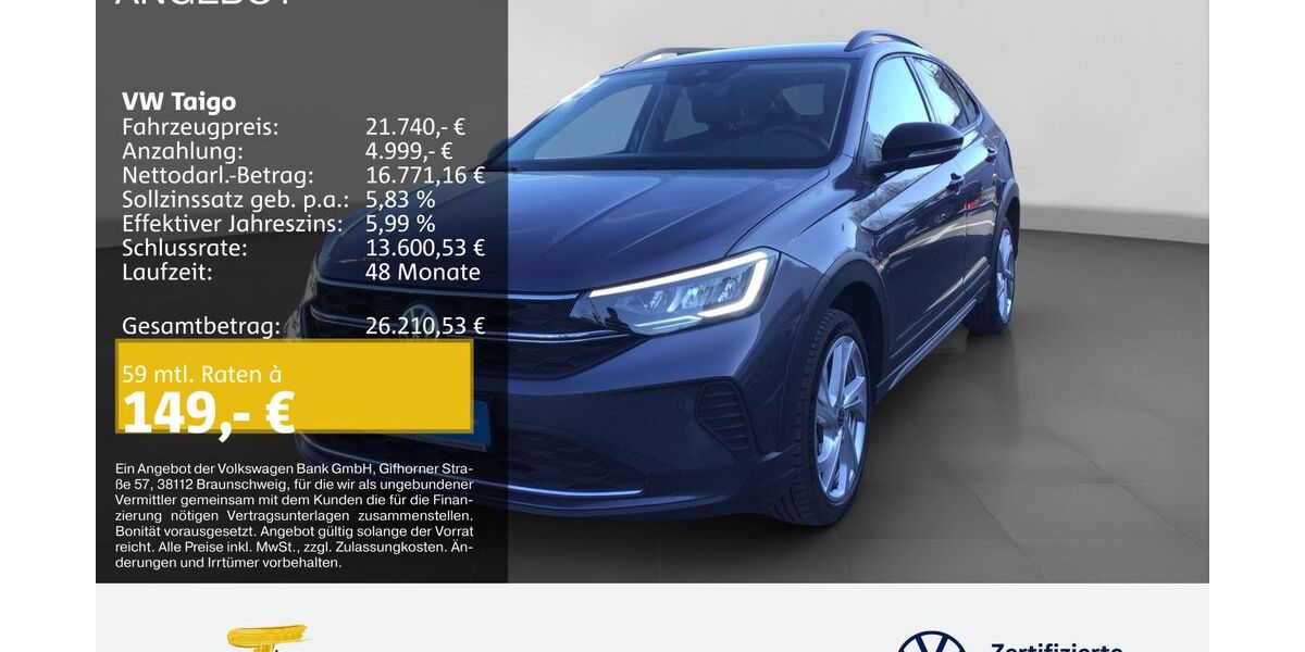 VW Taigo 9.571 km 18.780 &euro; Gelsenkirchen 45894