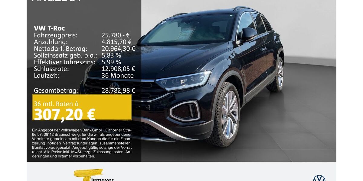 VW T-Roc 18.083 km 25.780 &euro; Recklinghausen 45663
