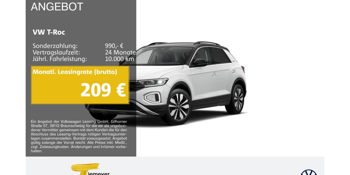 VW T-Roc 24.551 km 28.390 &euro; Oberhausen 46047