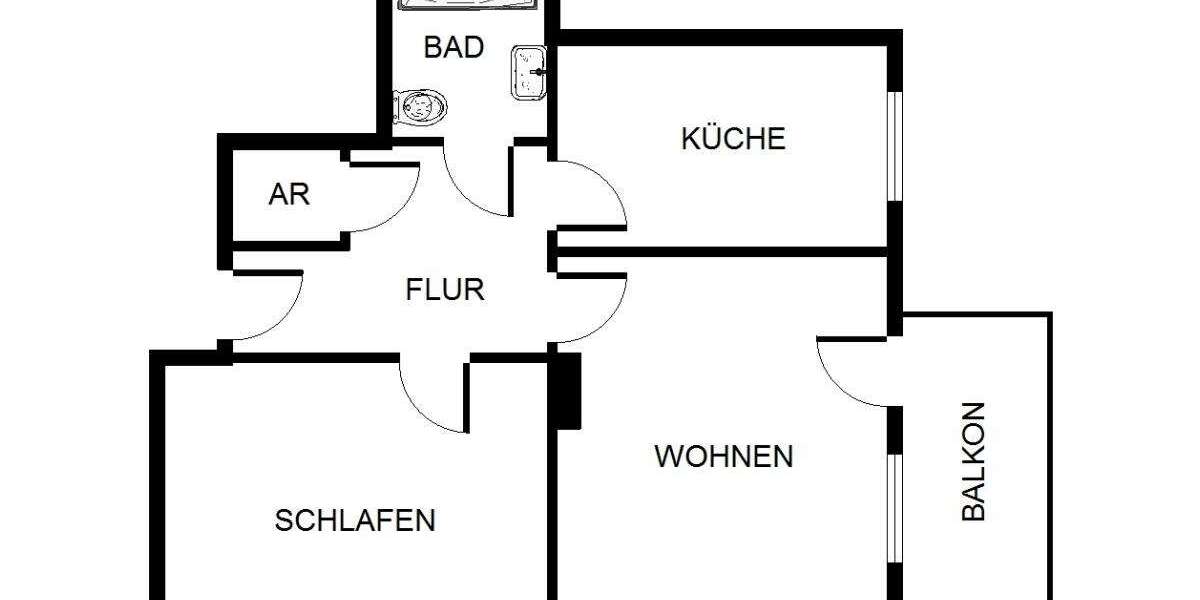 Etagenwohnung Gelsenkirchen Hassel - 3.5 Zimmer, 72 m&sup2;, 479&euro; | Angebot:26149892