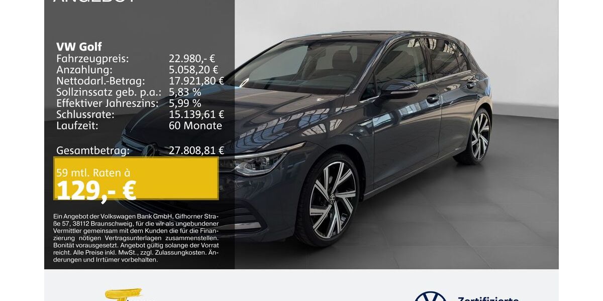 VW Golf 44.846 km 22.980 &euro; Gelsenkirchen 45888