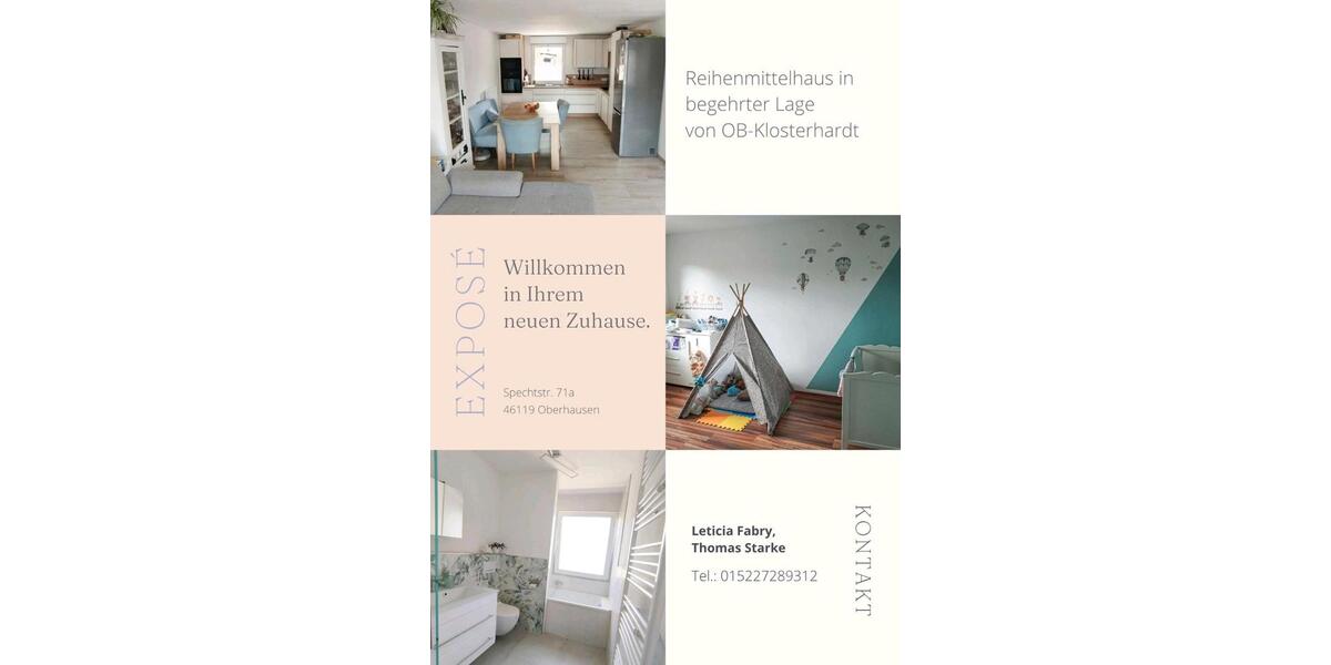 Reihenhaus Oberhausen Rothebusch - 4 Zimmer, 80 m&sup2;, 350.000&euro; | Angebot:27296247