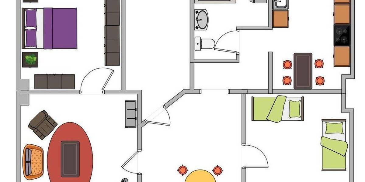 Etagenwohnung Oberhausen Buschhausen - 3 Zimmer, 88 m&sup2;, 1.000&euro; | Angebot:26037047