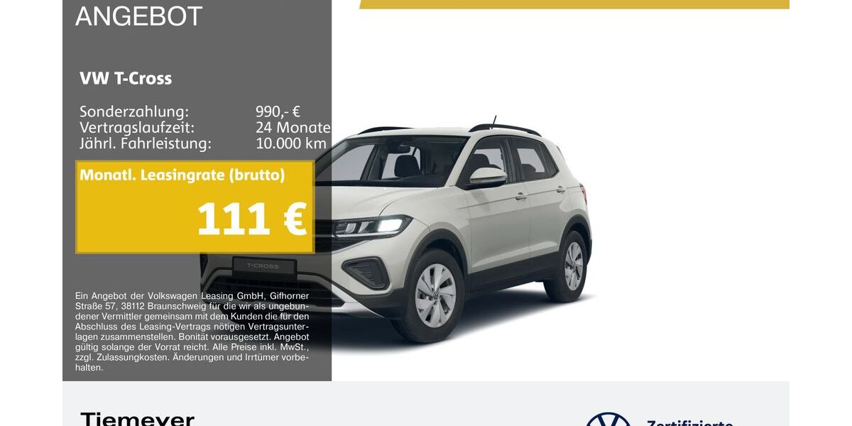 VW T-Cross 13.728 km 19.480 &euro; Bochum 44892