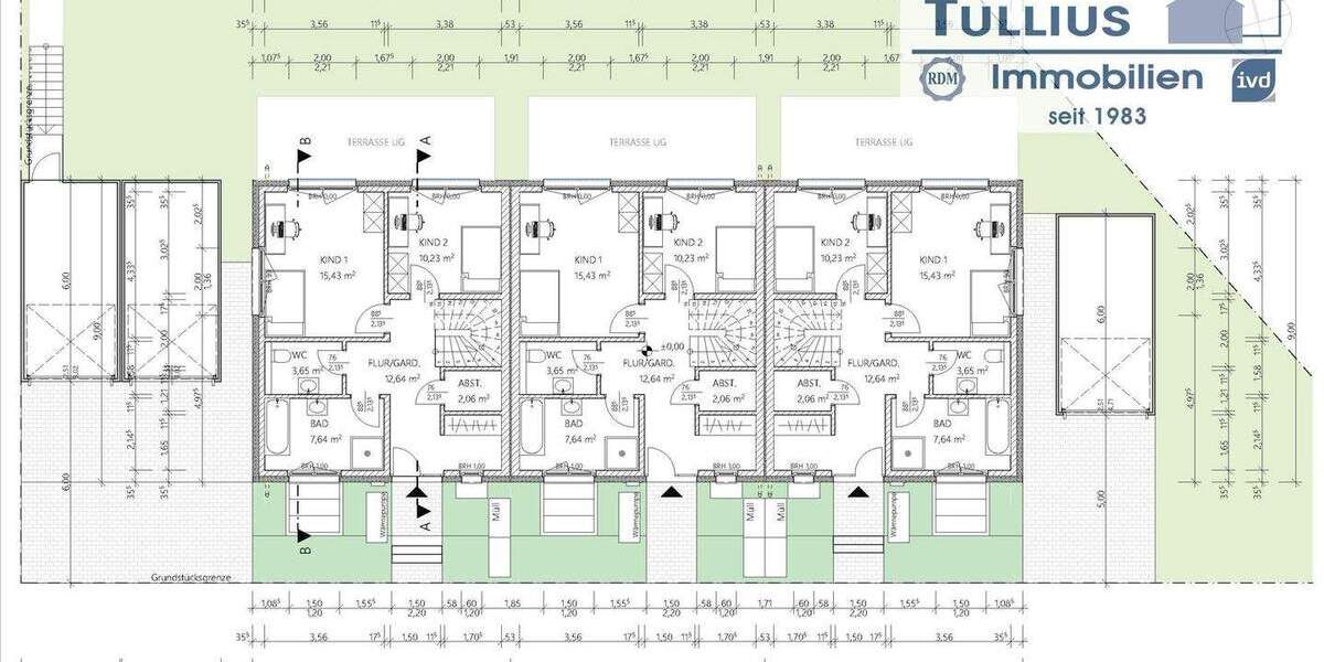 Reihenmittelhaus Essen Gerschede - 6 Zimmer, 152 m&sup2;, 615.000&euro; | Angebot:25802052