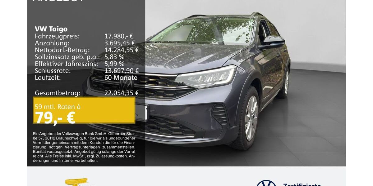 VW Taigo 14.091 km 17.980 &euro; Oberhausen 46047