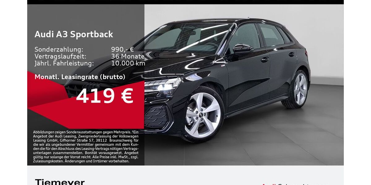 Audi A3 2.062 km 34.690 &euro; Bochum 44809
