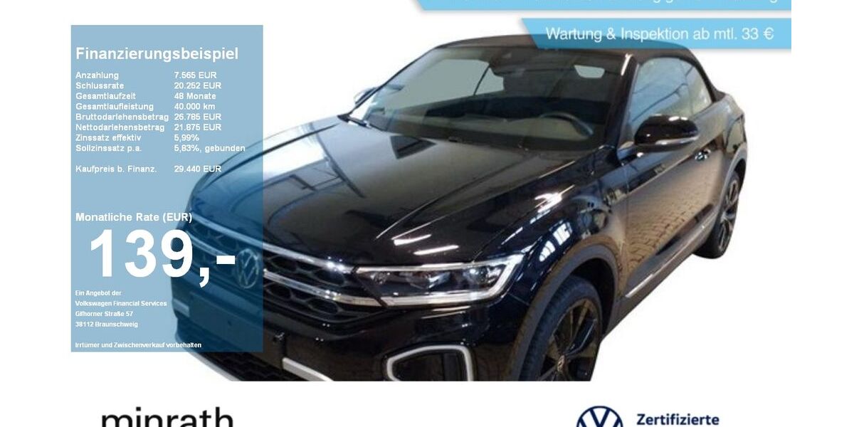 VW T-Roc 11.302 km 29.440 &euro; Moers 47441